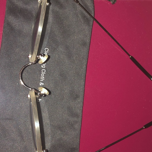 🆕 Glass 100% rimless frame from (Eyebuy Direct) with pouch cleaning cloth - Picture 6 of 8